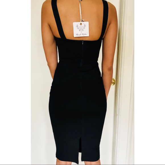 Black midi dress - Picture 4 of 5